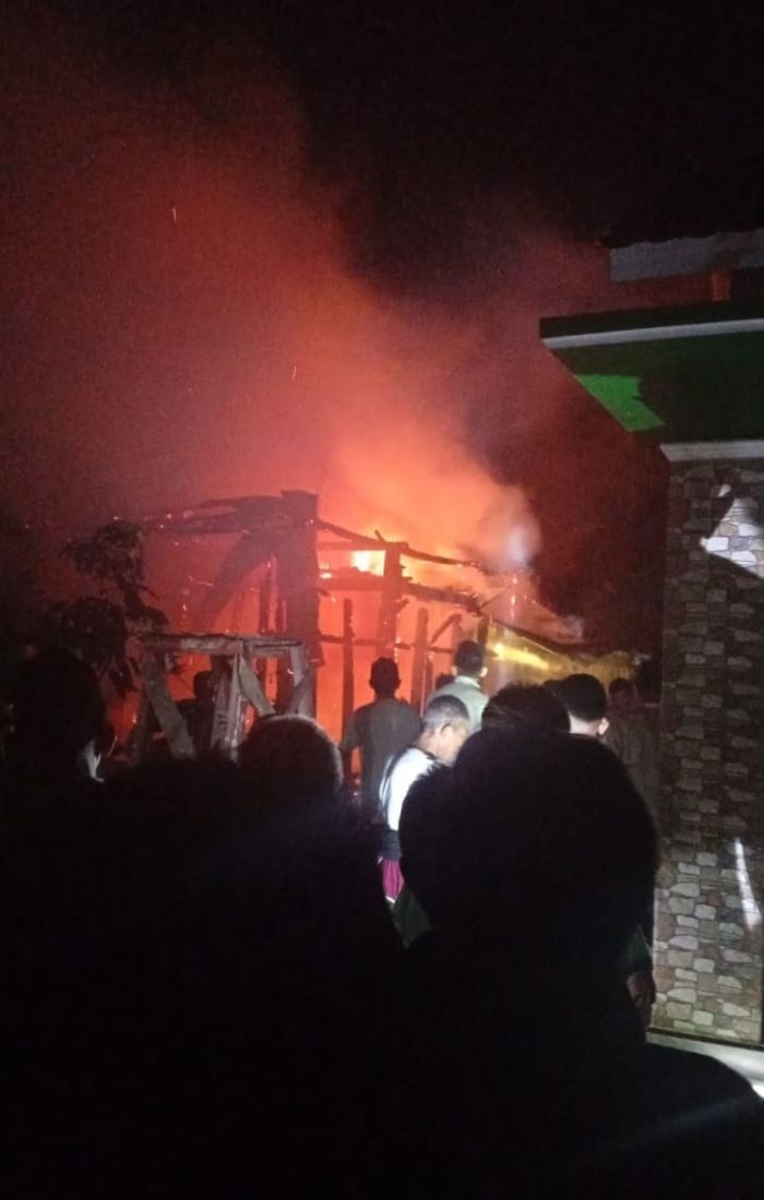 Rumah Lansia di Desa Luragung Pekalongan Terbakar