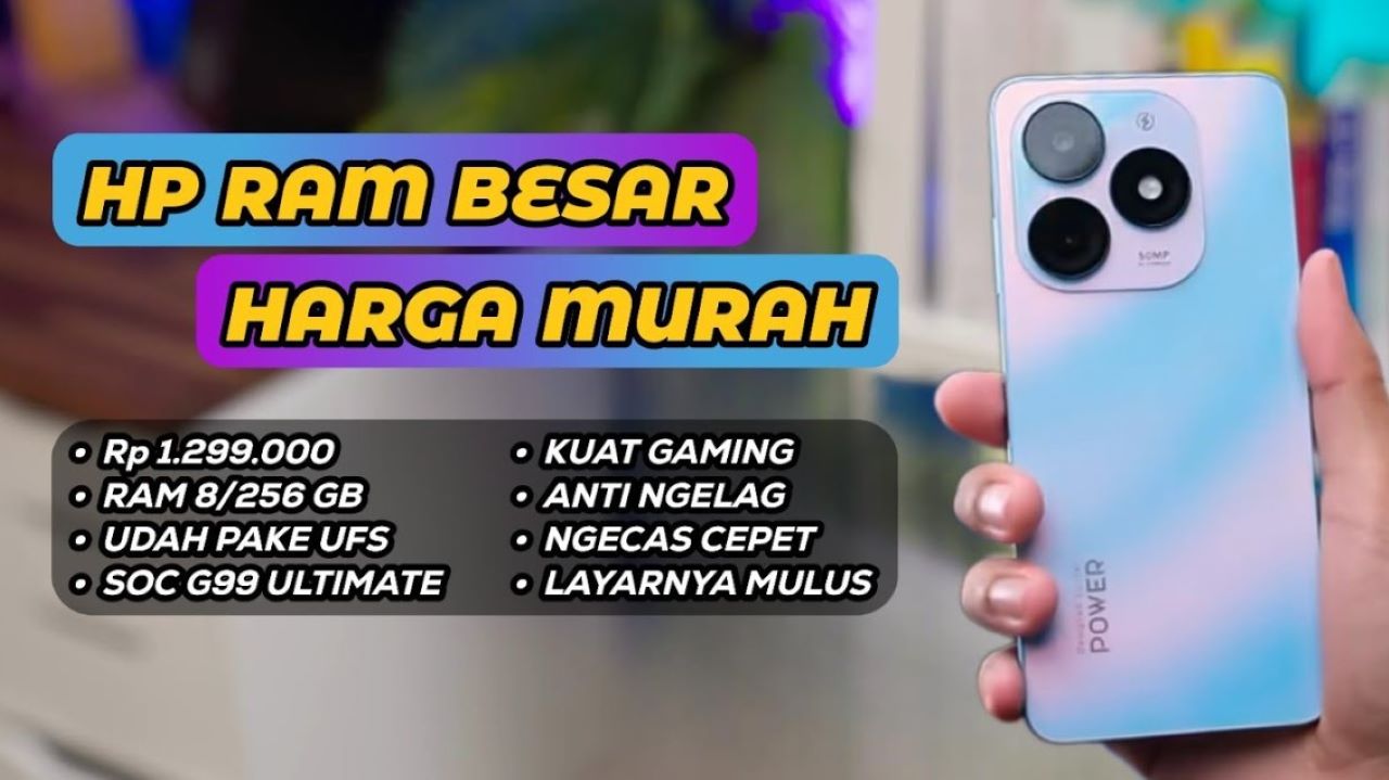 5 Rekomendasi HP Murah dengan RAM Besar, Harga Terjangkau Mulai Rp 1 Jutaan 