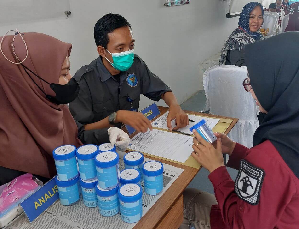 Tes Urine, Semua Pegawai Rupbasan Pekalongan Negatif Narkoba