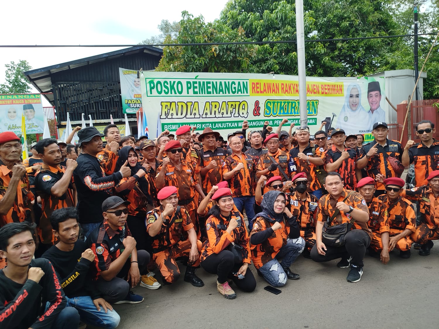 MPC Pemuda Pancasila Kabupaten Pekalongan Deklarasikan Pemenangan Fadia - Sukirman