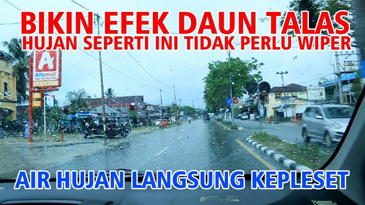 Trik Ampuh Bikin Efek Daun Talas Pada Kaca Mobil, Saat Hujan Bisa Tanpa Wiper!