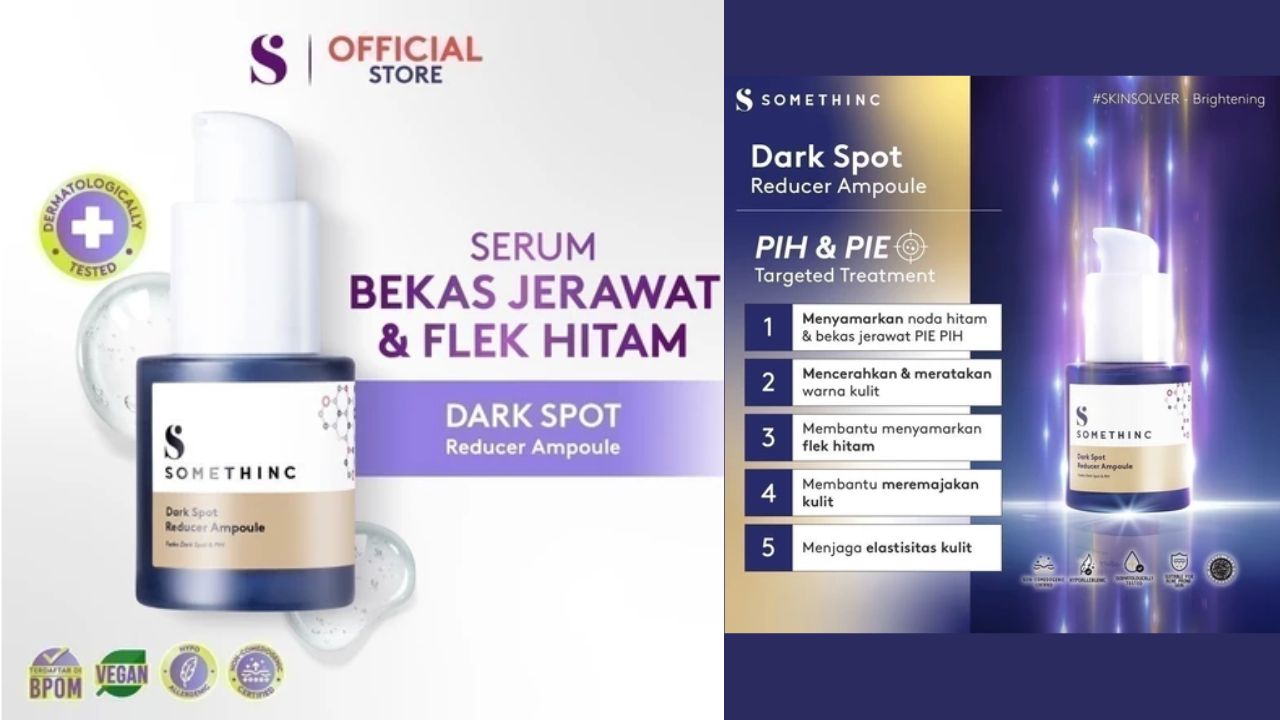 Review Somethinc Dark Spot Reducer Ampoule, Bikin Flek Hitam Pudar dan Warna Kulit Cerah Merata 