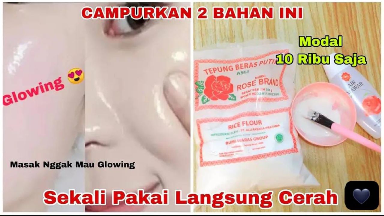 3 Racikan Masker Tepung Beras untuk Mengatasi Penuaan Dini, Begini Cara Buatnya Agar Wajah Glowing