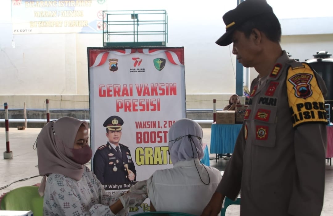 Polres Pekalongan Gelar vaksinasi Covid-19 Gratis, Minat Vaksinasi Ternyata Masih Tinggi