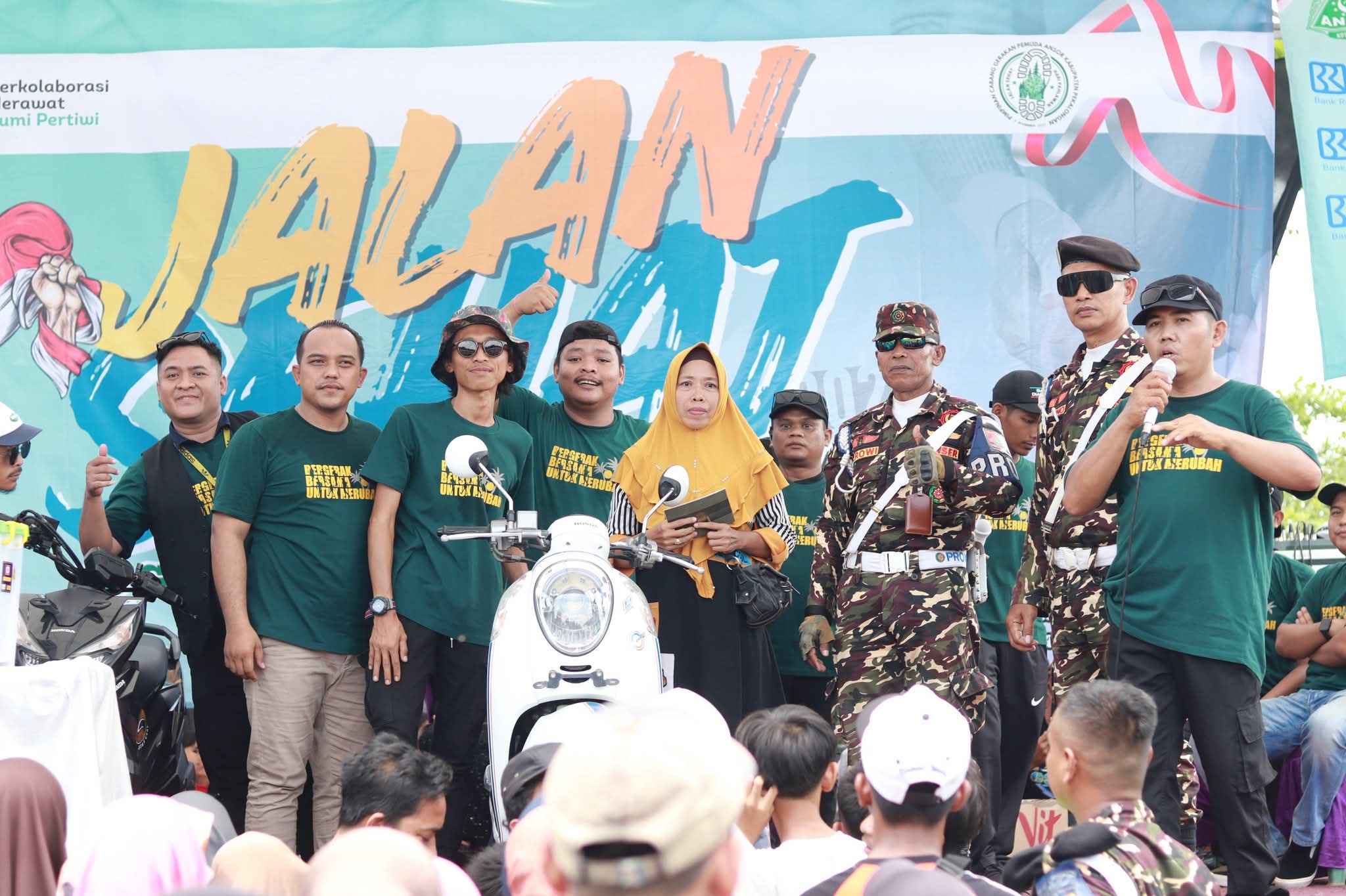 Semarak Jalan Sehat Hari Pahlawan, GP Ansor Kabulaten Pekalongan Kobarkan Semangat Nasionalisme & Kemandirian