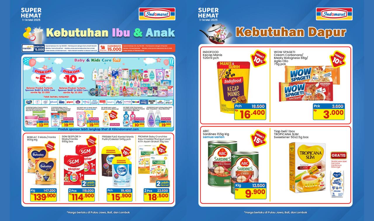 Bikin Kaget! Cuma di Indomaret, Belanja Kebutuhan Super Hemat Mulai Rp3.000 untuk Dapur dan Keluarga