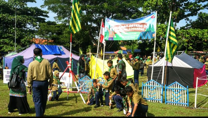Peringati Milad Muhammadiyah ke-112, Kwarda Hizbul Wathan Kota Pekalongan Gelar Kemah Hizbul Wathan