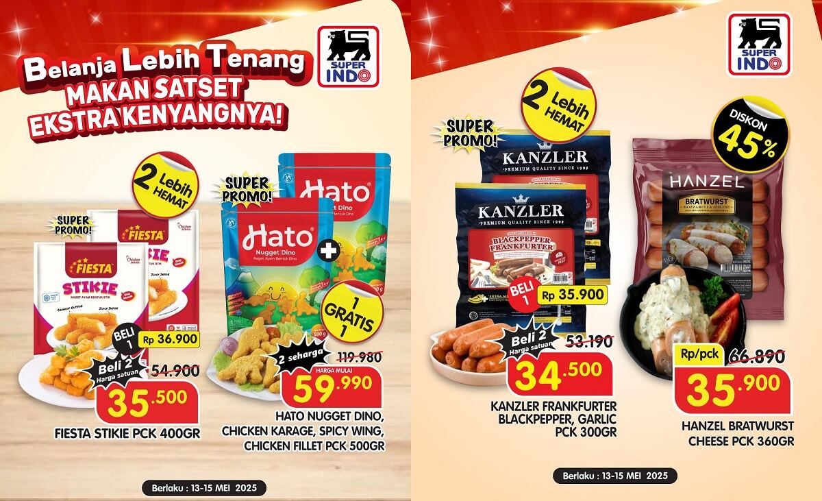 Promo JSM Superindo 13-15 Mei 2025! Frozen Food dan Sosis Diskon Hingga 45%, Cuma Rp 35 Ribuan!