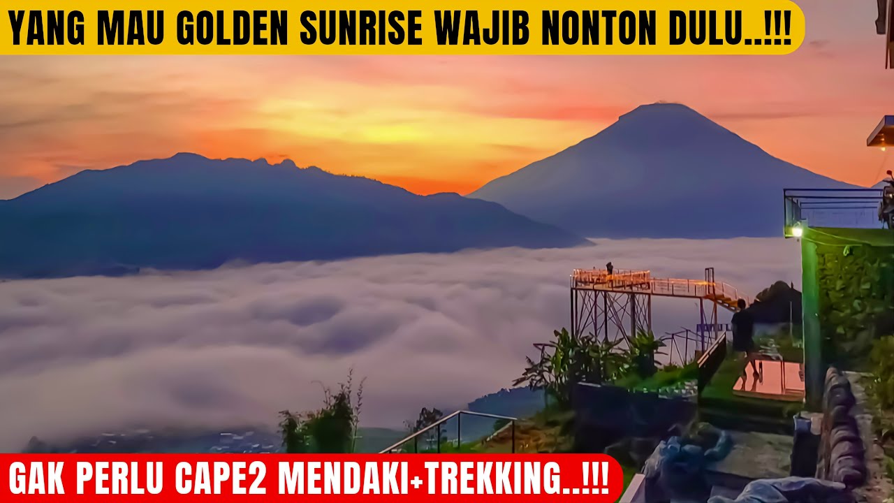 Golden Sunrise! Inilah Wisata Taman Langit Wonosobo dengan Keindahan Alam yang Manakjubkan, Murah Banget!