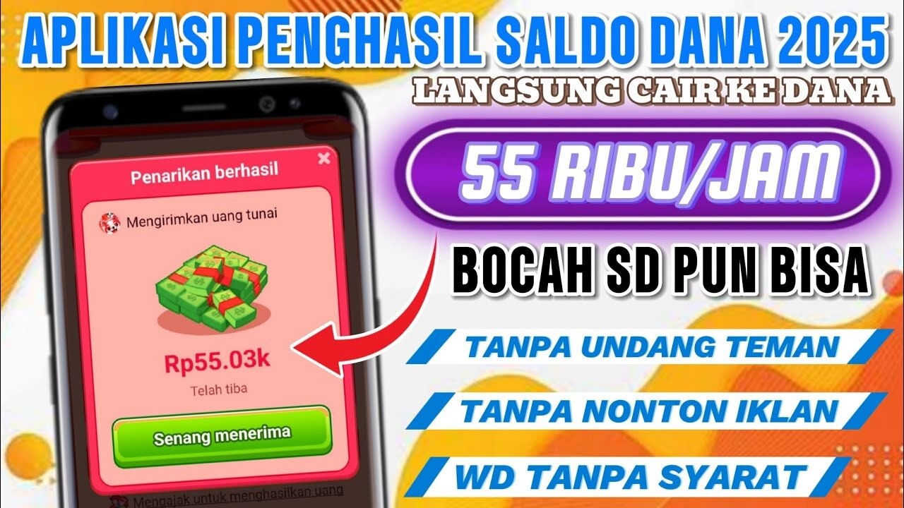 Bocah SD pun Bisa! Inilah Aplikasi Game Penghasil Saldo Dana Tercepat 2025, Terbukti Langsung Cair!