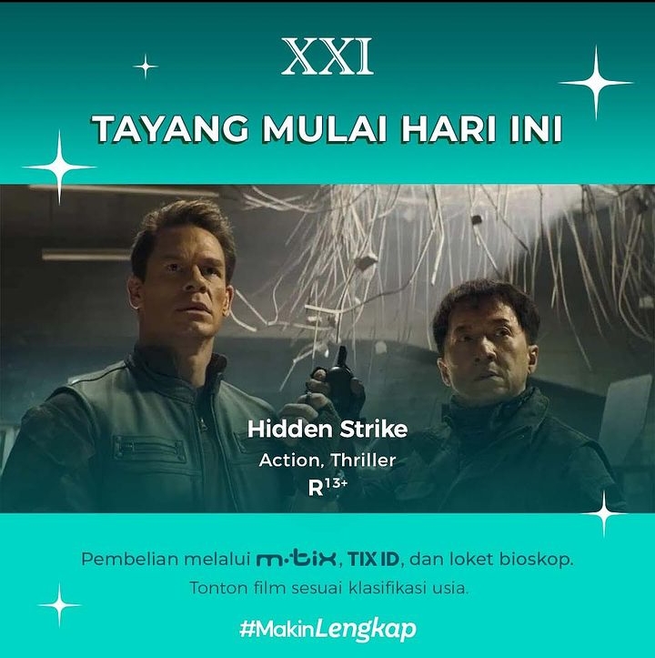 Hidden Strike Tayang di Bioskop Pekalongan Hari Ini Jumat 14 Juli 2023, Berikut Jadwalnya