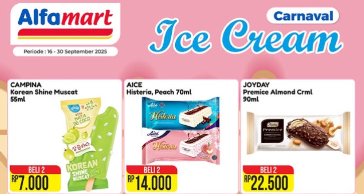  Promo Ice Cream di Alfamart, Hanya Sampai 30 September 2025! 