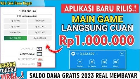 6 Game Penghasil Saldo Dana Tercepat 2023 Cuma Modal HP Langsung Cair Hari Ini! 