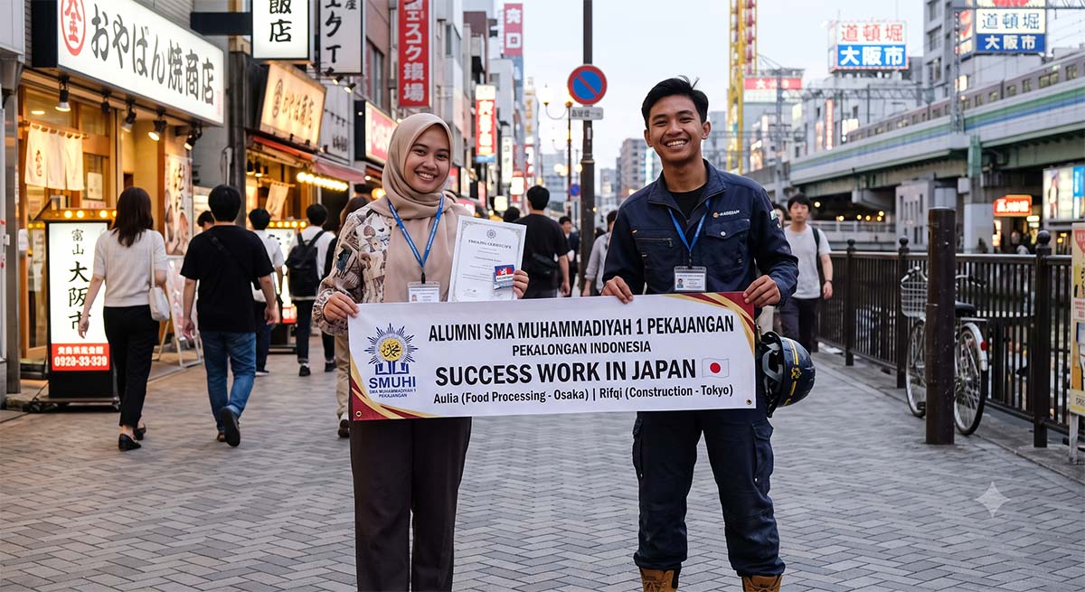 Dari Pekajangan ke Jepang, Kisah Inspiratif 2 Alumni SMA Muhammadiyah 1 Pekajangan Pekalongan