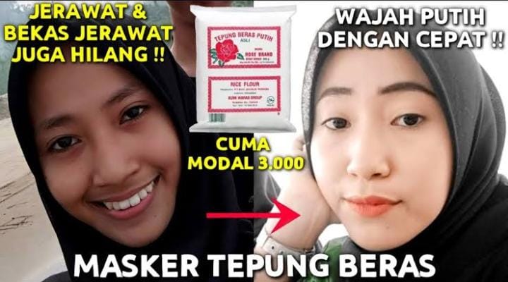 Cara Memutihkan Wajah dengan Masker Tepung Beras dalam 1 Malam, Ampuh Atasi Noda Hitam dan Kerutan 