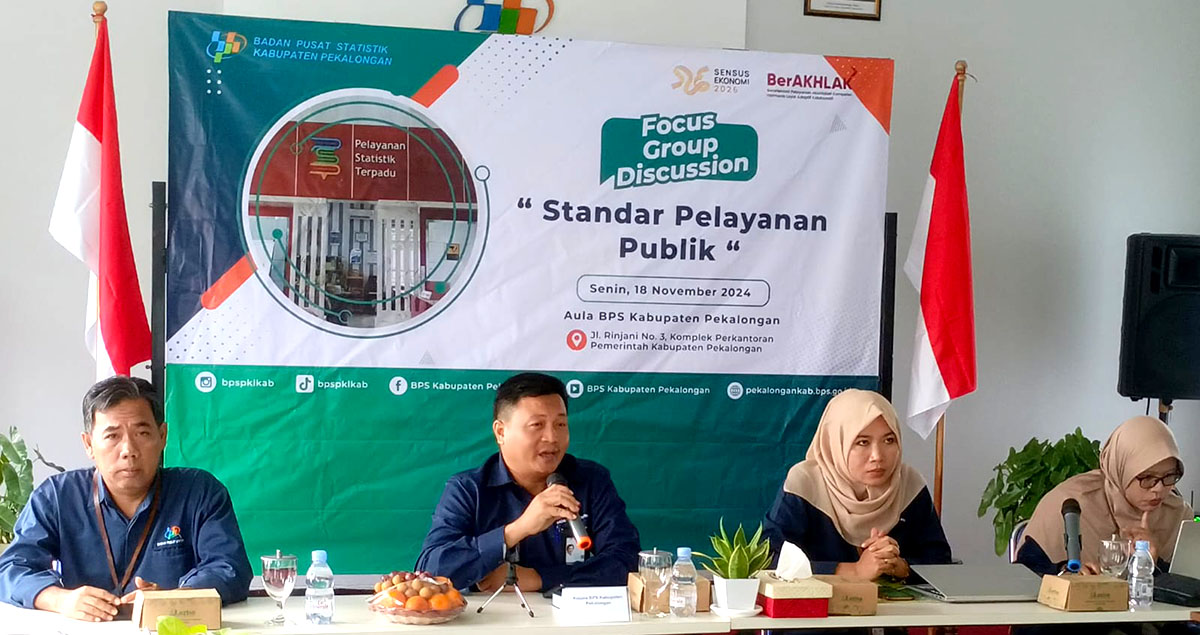 BPS Kab Pekalongan Mengadakan FGD Evaluasi Standar Pelayanan Publik