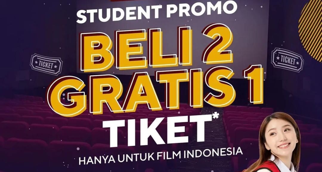 Promo Nonton Film di Platinum Cineplex Bayar 2 Gratis 1 Untuk Pelajar, Ada di Batang Juga Loh