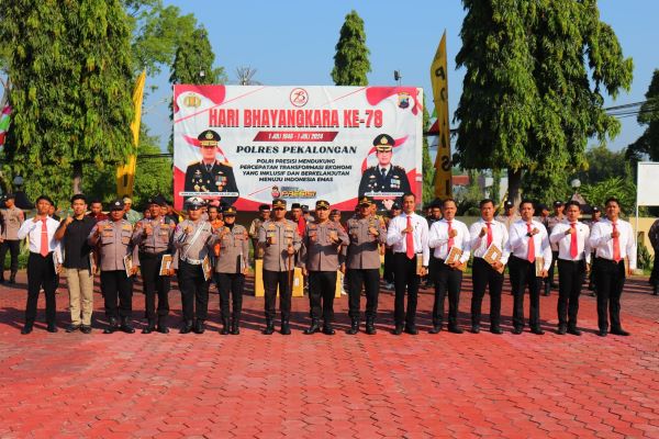 18 Personel Polres Pekalongan Dapat Penghargaan, Inilah Nama-namanya