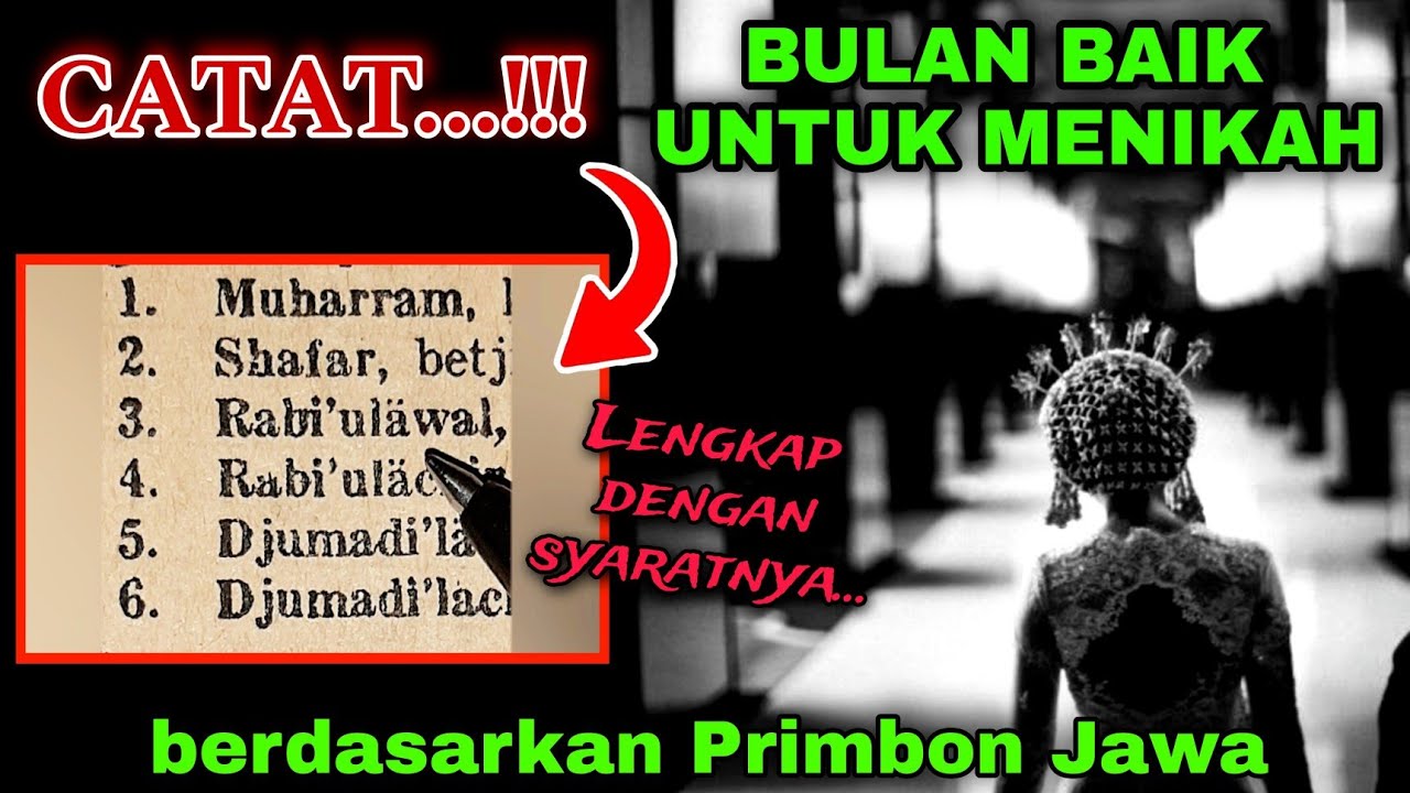 Inilah Bulan yang Baik Untuk Melangsungkan Akad Pernikahan Menurut Primbon Jawa, Ingin Tahu?