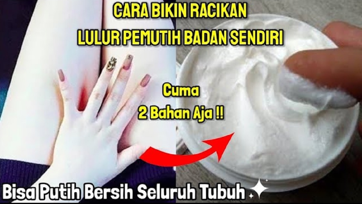 Racikan DIY Pemutih Kulit Badan dalam 1 Malam, Pakai Kombinasi 2 Bahan ini Bikin Kulit Seluruh Badan Glowing