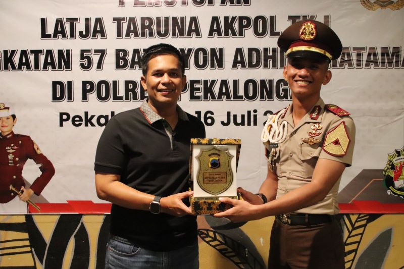 Latihan Kerja Taruna Akpol TK I Angkatan 57 Batalyon Adhi Wiratama di Polres Pekalongan Berakhir 