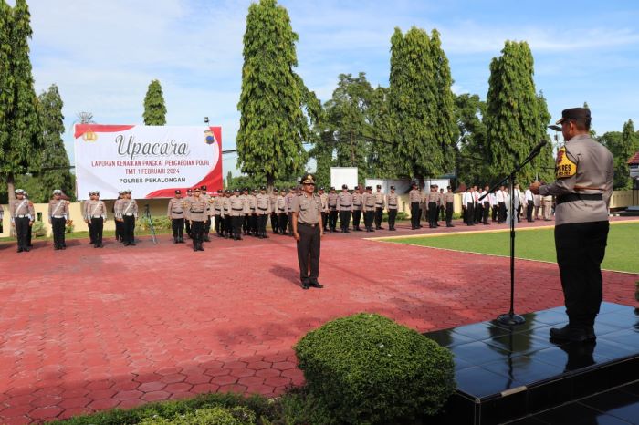 Upacara Kenaikan Pangkat, Kapolsek Paninggaran AKP Agus Supriyono Naik Pangkat jadi Kompol