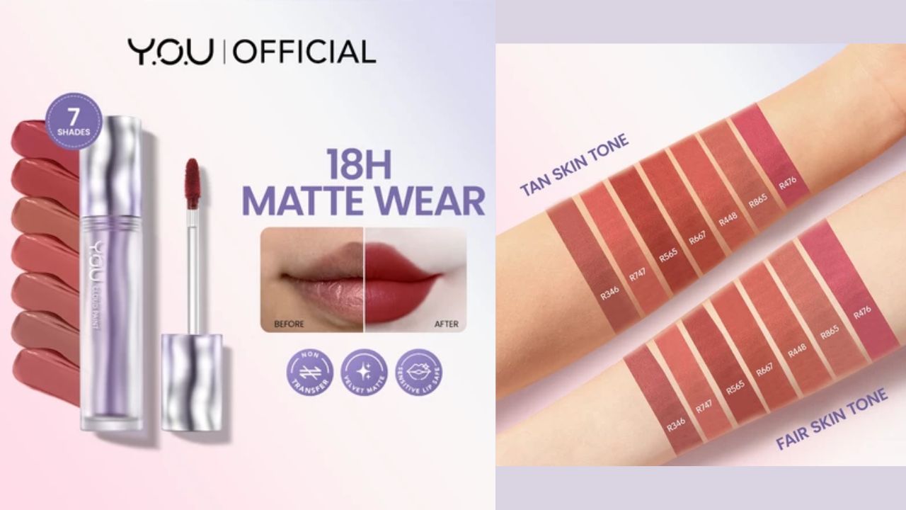 NEW LAUNCH! Review YOU Cloud Paint Matte Lip Cream, Tahan Hingga 18 Jam