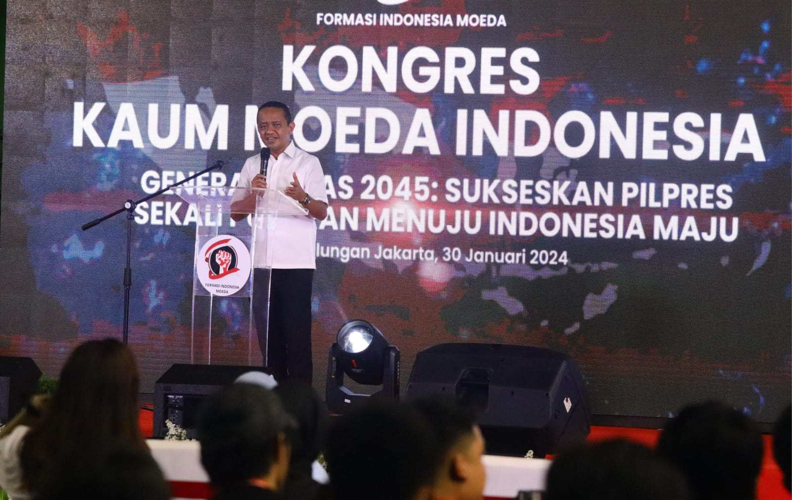 Elektabilitas Prabowo-Gibran Tembus 50,7 Persen, Bahlil Sebut Hilal Sekali Putaran Sudah di Depan Mata