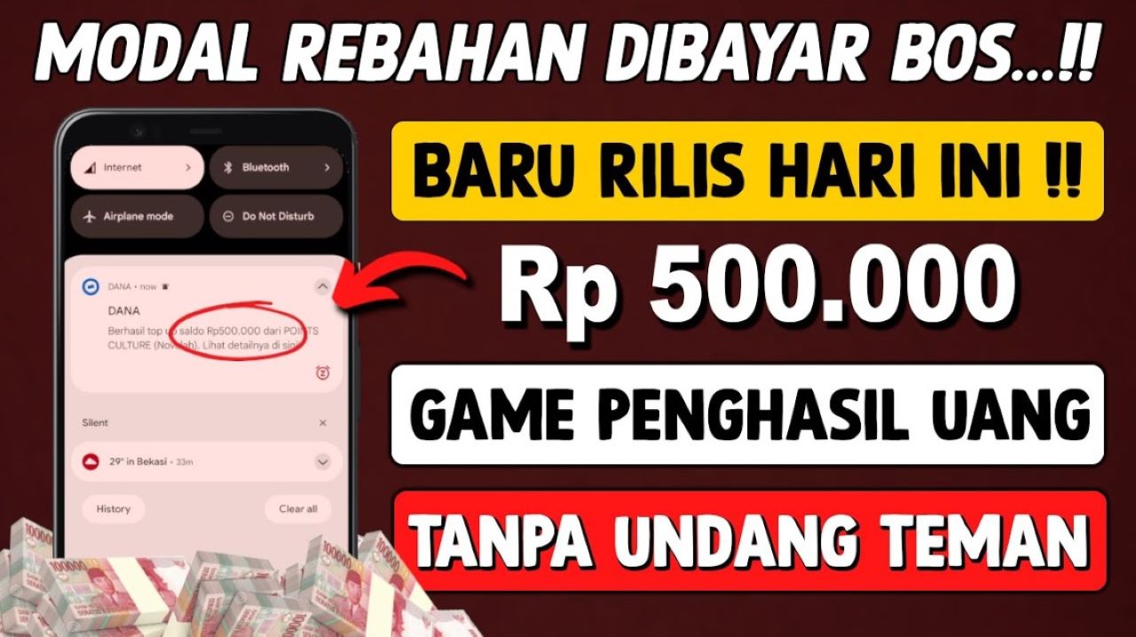 Cuma Rebahan Dibayar Rp 500 Ribu Sehari, Ini Game Penghasil Uang Tanpa Undang Teman Terbaru 2025