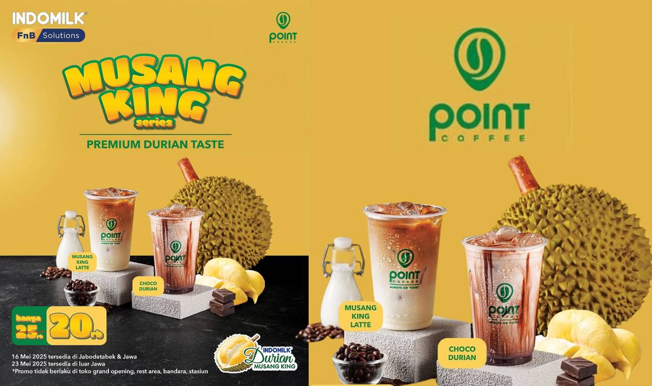 Cuma Rp20.000! Musang King Series di Point Coffee, Minuman Durian Premium yang Wajib Dicoba