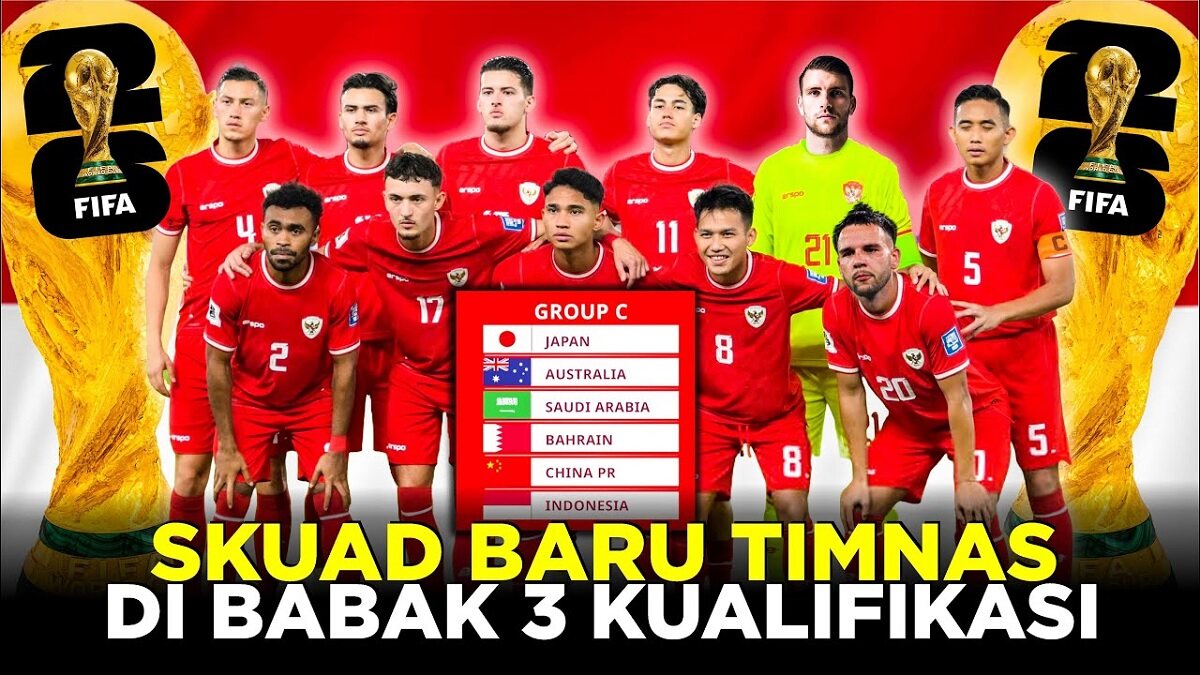 Makin Mengerikan! Inilah Skuad Baru Timnas Indonesia di Babak Ketiga Kualifikasi Piala Dunia 2026