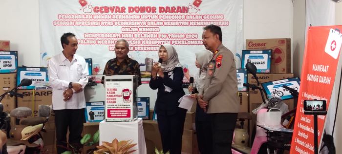 Unit Donor Darah PMI Kabupaten Pekalongan Gelar Gebyar Donor Darah, Bentuk Apresiasi Untuk Pendonor