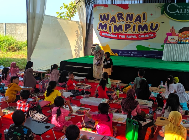 Keseruan The Royal Calista Batang Gelar Lomba Mewarnai hingga Show Unit Rumah