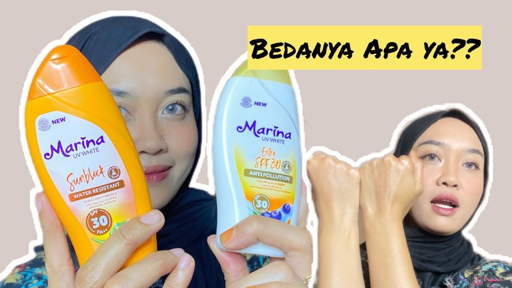 Review Battle Marina Sunblock Vs Body Lotion, Sama-sama Mengandung SPF 30 PA++, Harus Gunakan yang Mana?