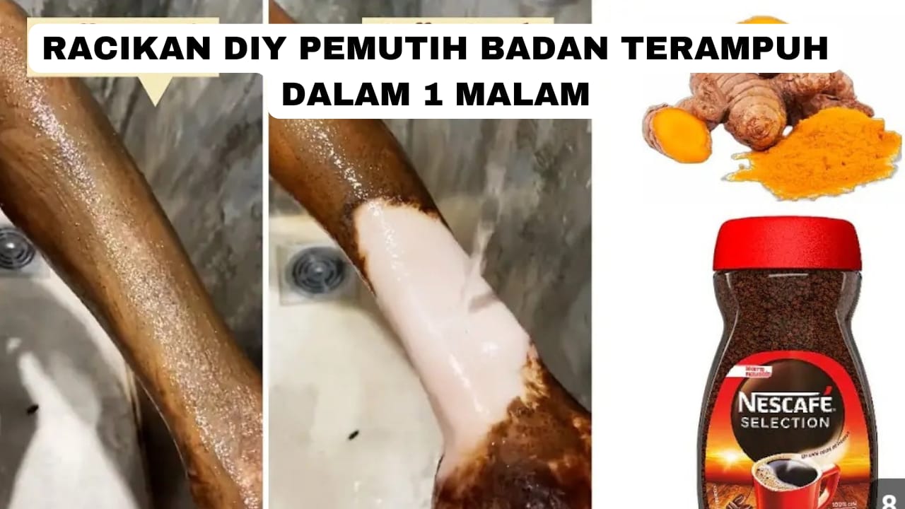 2 Racikan DIY Pemutih Badan Terampuh Dalam 1 Malam, Cukup Pakai Bahan Dapur Kulit Hitam jadi Putih Glowing