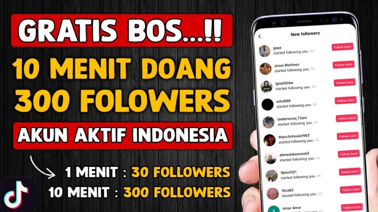 Cara Menambah Followers Tiktok Gratis Tanpa Aplikasi, Cuma 10 Menit Dapat Ratusan Pengikut Baru