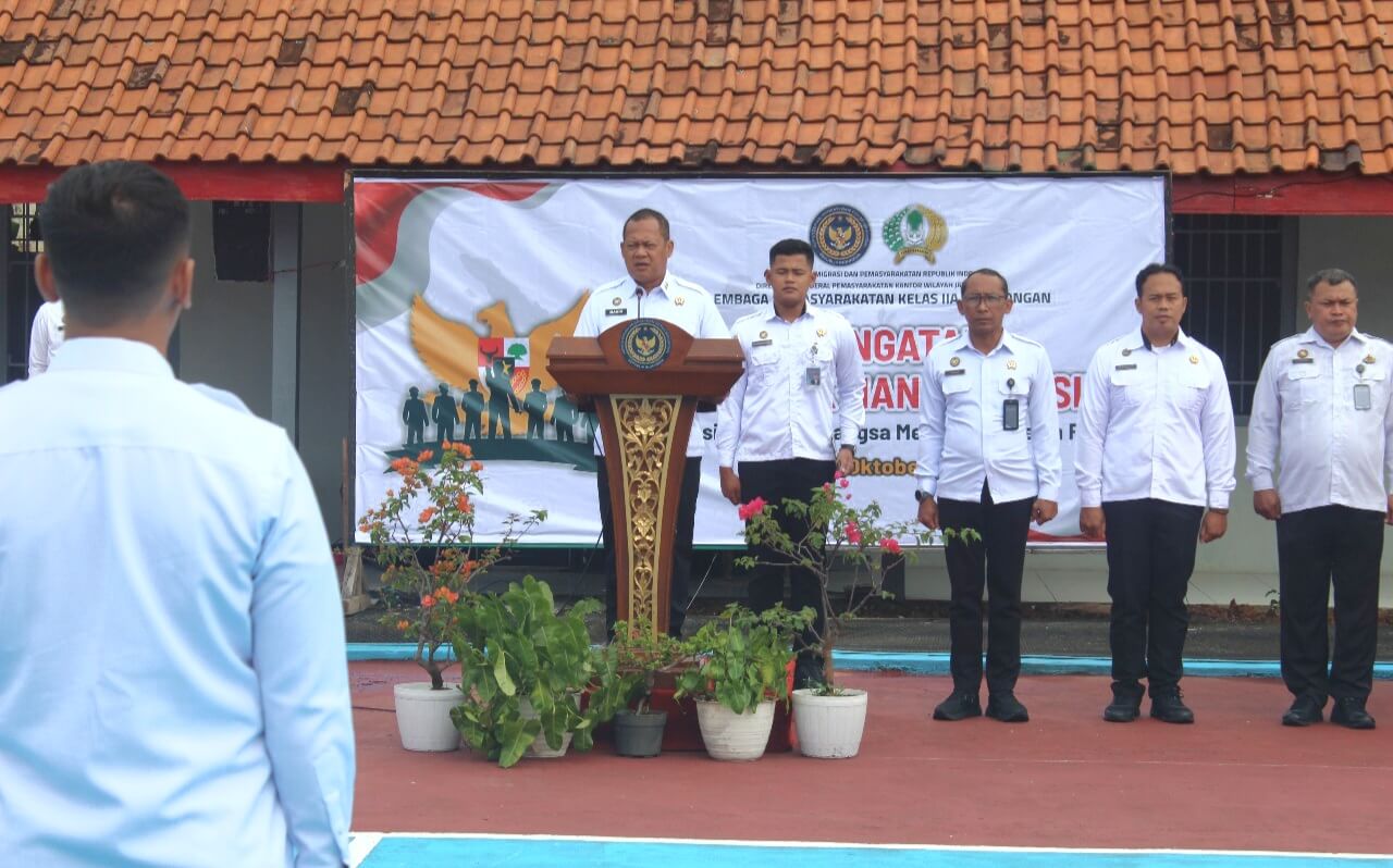 Pimpin Upacara Hari Kesaktian Pancasila di Lapas Pekalongan, Ini yang Disampaikan Kakanwil Ditjenpas Jateng