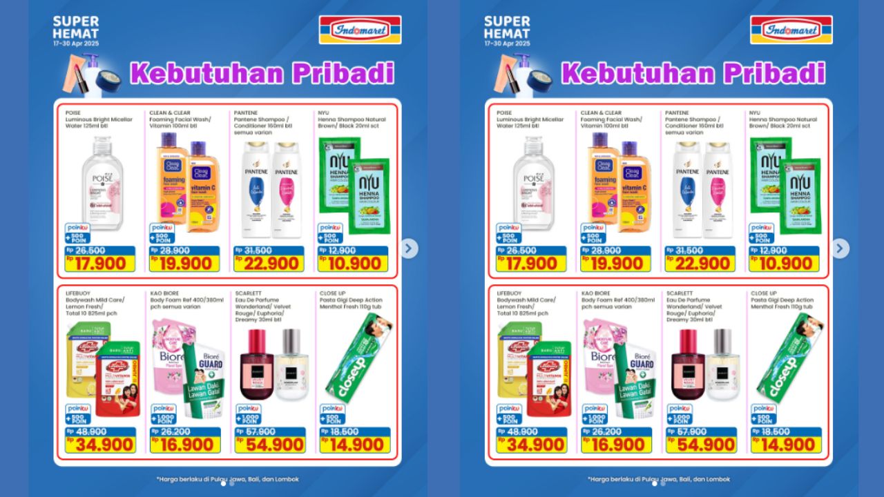 Tebus Sekarang! Promo Produk Kecantikan di Indomaret Hari Ini, Berlaku Sampai Akhir Bulan 