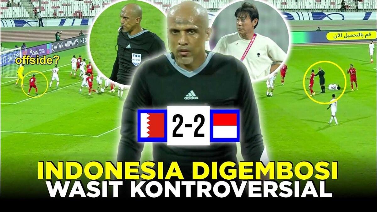 Dosa-dosa Ahmed Al Kaf, Wasit Kontroversial dalam Laga Timnas Indonesia Kontra Bahrain