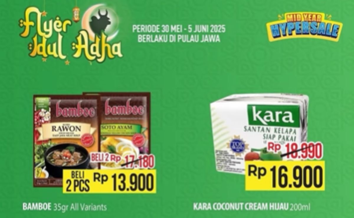 Siap-siap Idul Adha! Promo Murah Bumbu Instan, Kecap, Tusuk Sate Cuma di Hypermart Pekalongan 
