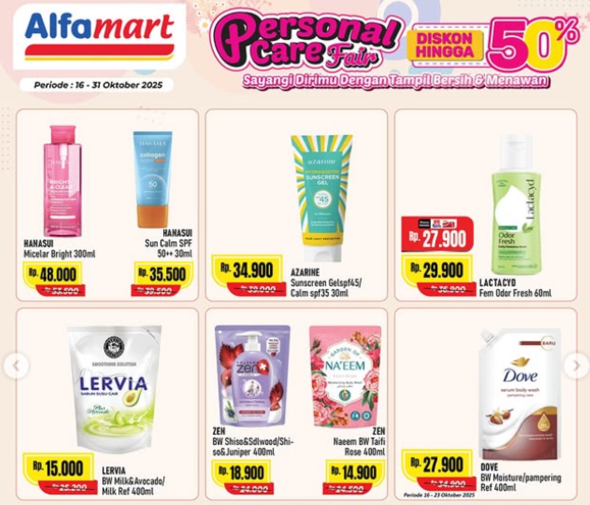 Sabun Mandi Mulai dari 15 Ribuan, Ini Daftar Lengkap Promo Produk Body Wash di Alfamart 