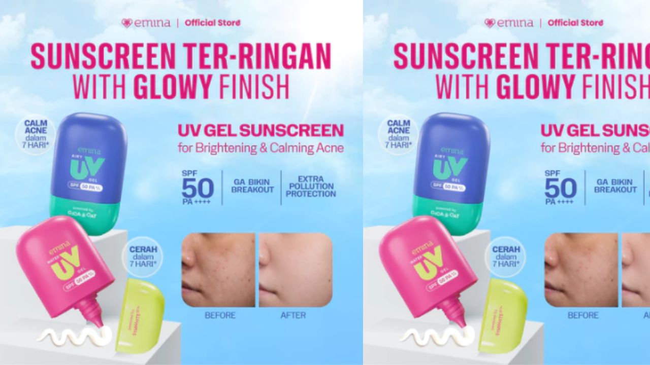 Merk Sunscreen Gel Terbaru 2025, SPF 50 PA++++ yang Ringan dan Nyaman Dipakai Sepanjang Hari