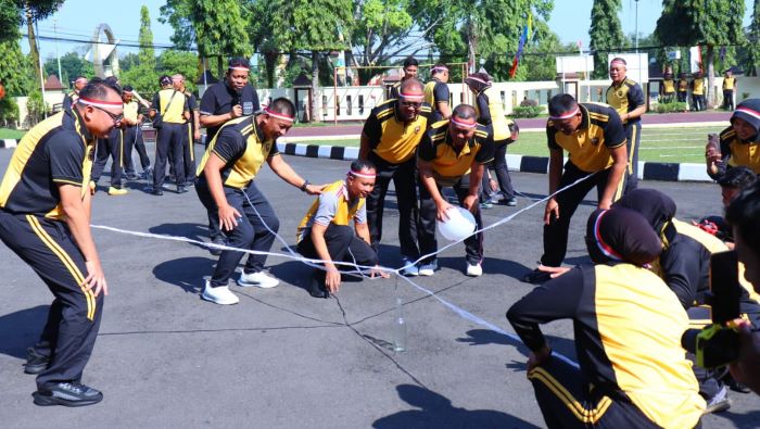 Serunya Lomba Tujuhbelasan di Polres Pekalongan, Hadiah Utama 3 Ekor Kambing