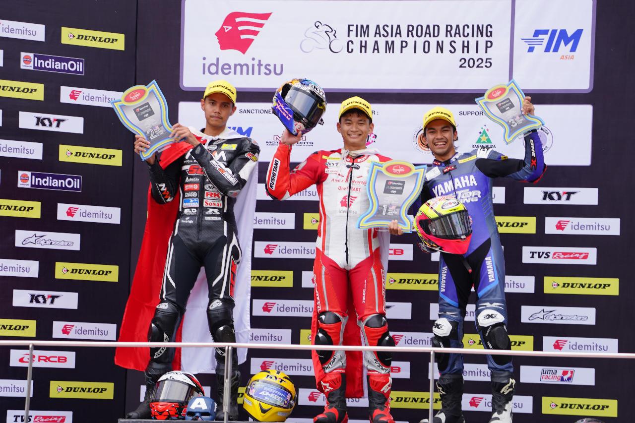 CBR Series Melesat Kencang, Sapu Bersih Podium Pertama di ARRC Sepang