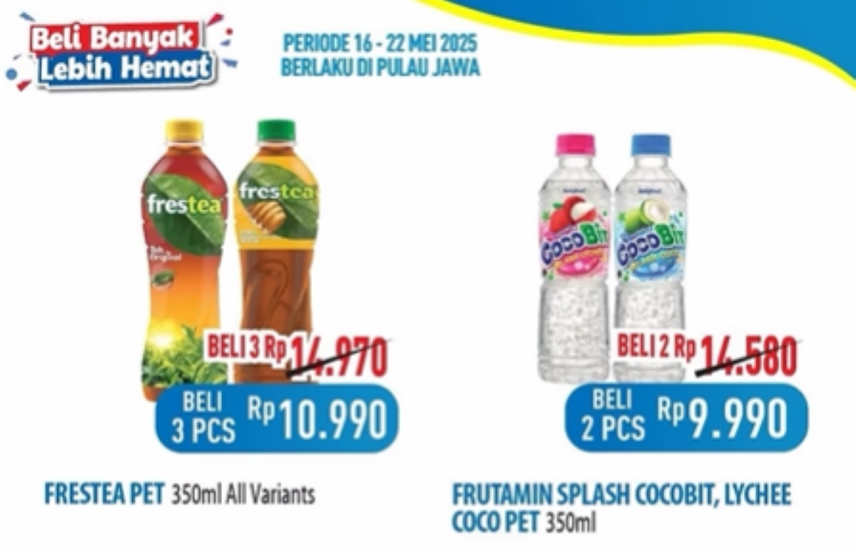 Promo Minuman Kemasan Beli 2 Mulai dari 4 ribuan saja Hanya di Hypermart Pekalongan