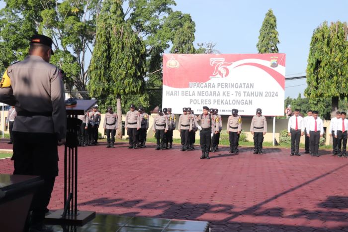 Polres Pekalongan Peringati Hari Bela Negara Ke-76, Ini Pesan Kapolres Pekalongan