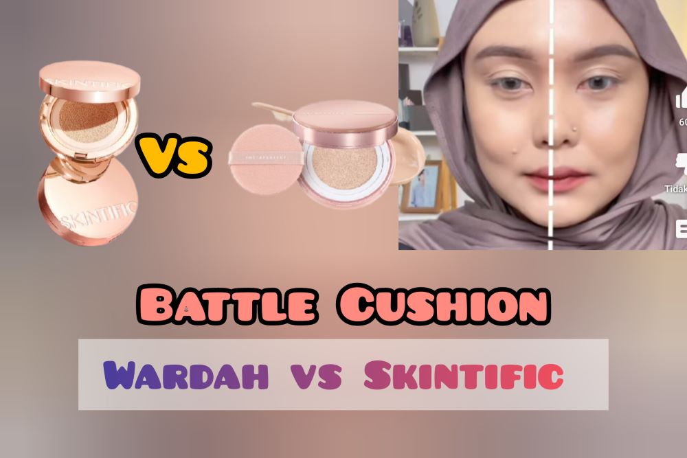 Sama-sama Terlihat Mewah, Review Battle Cushion Wardah Instaperfect Vs Skintific, Mana yang Lebih Bagus?