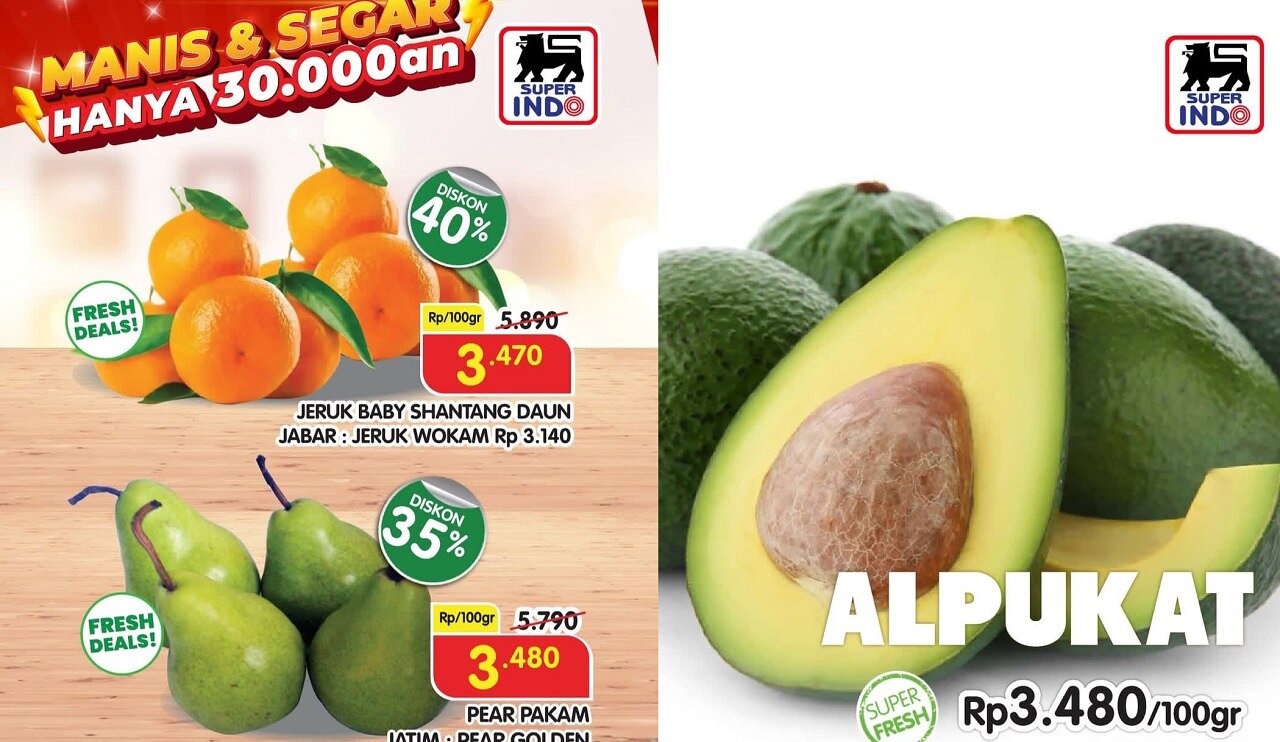 Super Diskon Buah Segar di Superindo Pekalongan, Hemat Hingga 40%! Buruan Serbu Sebelum Kehabisan!