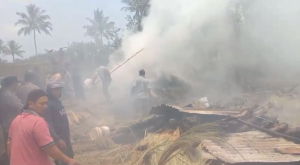 Rumah Sekaligus Tempat Usaha Sapu Songket di Desa Winduaji Ludes Terbakar, Kerugian Rp 150 Juta