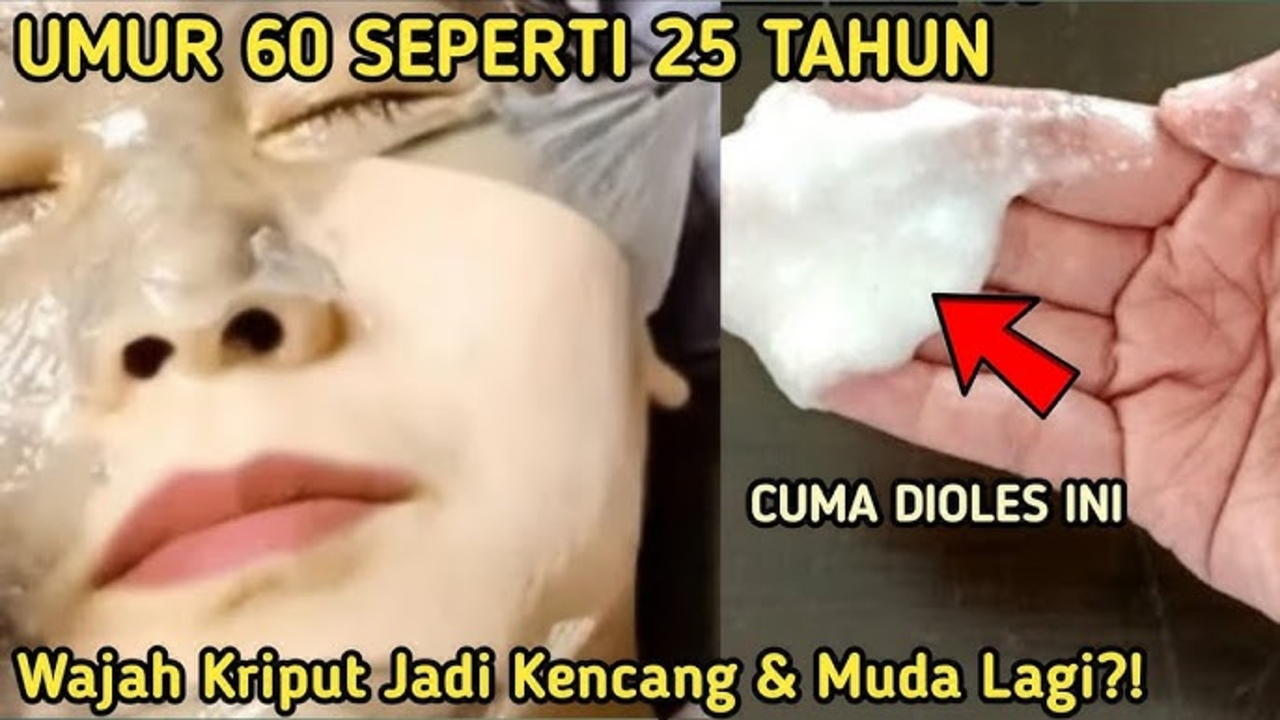 Inilah Masker Penghilang Wajah Kendur Usia 50 Tahun Ke Atas, Cuma Pakai 3 Bahan Tanpa Perlu Skincare